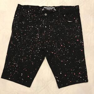 Legendary Status black speckled‎ shorts size 42